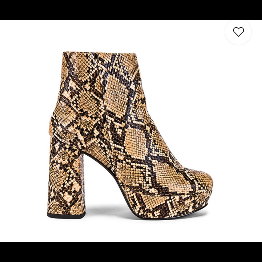 Jeffry Campbell snakeskin platform boots